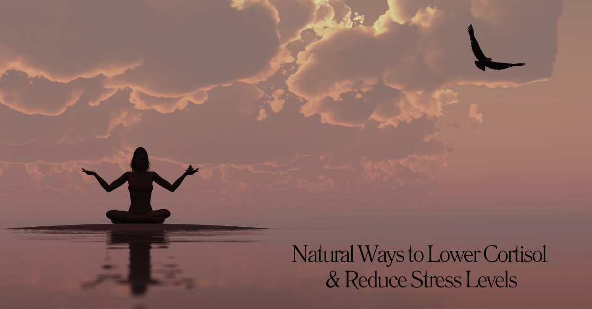 natural ways to lower cortisol and Reduce Stress Levels women zen on beach